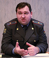 Начальник отдела ГИБДД Одинцовского муниципального района Владимир Егоров 