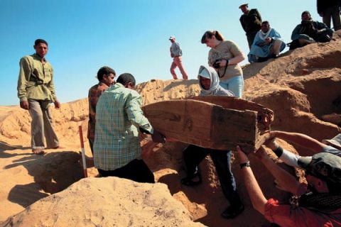 На раскопках в Египте. Фото: Сергей Иванов