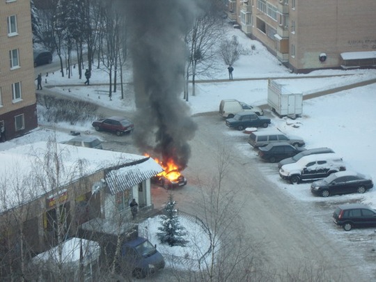 В Барвихе сгорел автомобиль