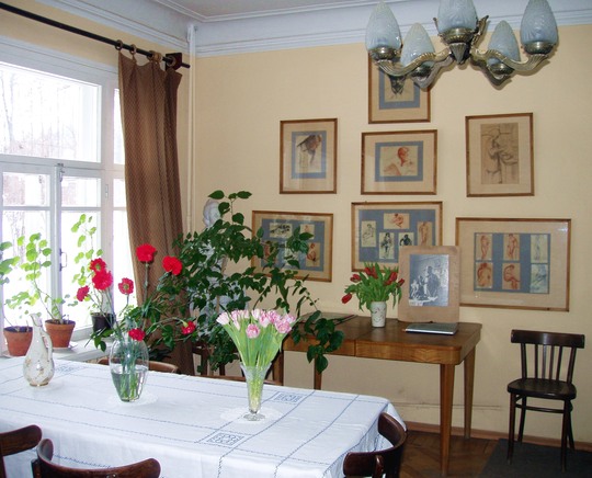 Гостиная в доме-музее Пастернака
