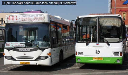 В Одинцовском районе началась операция "Автобус"
