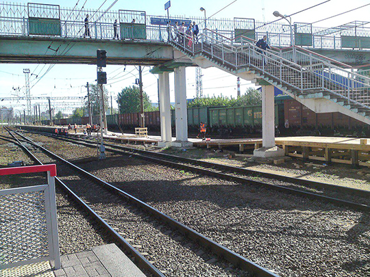В Одинцово железнодорожную платформу закрыли на реконструкцию