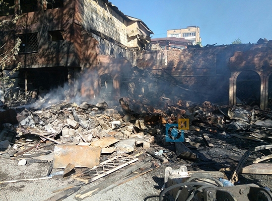 Пожар у станции Одинцово