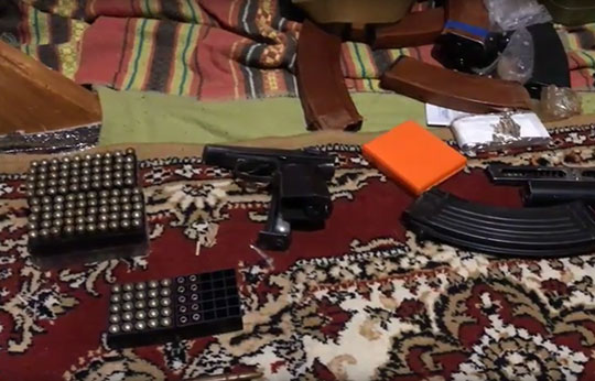 Арсенал оружия изъяли у москвича в Одинцовском районе