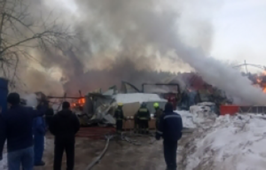 Крупный пожар произошёл в Голицыно
