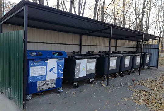 Новые мусорные контейнеры для раздельного сбора отходов