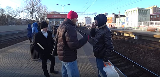 Рейд против курения на станции "Одинцово"