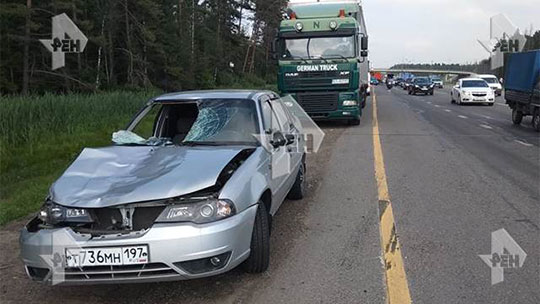 Три человека пострадали в результате аварии на Минском шоссе