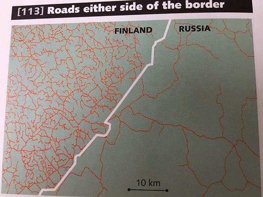 карта дорог России и Финляндии, общий 2, maslov
