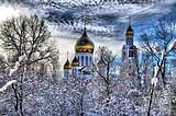 Церковь зимой