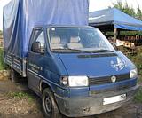 Был такой авто — Volkswagen Transporter Т4 92г. в., 1,9 дизель, 5-мкпп, передний привод. Фаркоп. Длинная база, кузов внутри 290×180 высота 2м с возможной регулировкой по высоте до 1,5м.
