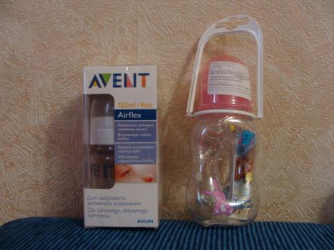 Бутылочки новые:
AVENT — 150 руб
Canpol — 110 руб, Детское, for-nastik, горки 2