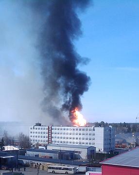 Пожар на газовой заправке, ilbor, Одинцово