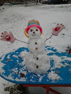 с дочкой (3 года) лепили из первого снега), Конкурс снеговиков - 2011/12, maturimka
