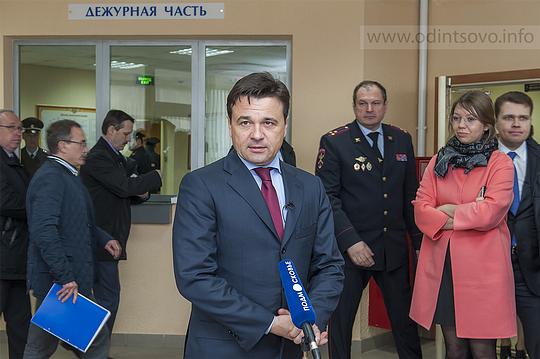 Губернатор посетил новое здание полиции в Звенигороде — 16.04.2014, Андрей ВОРОБЬЕВ
