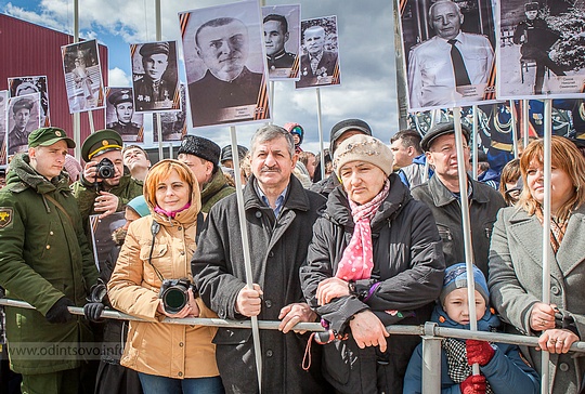 Ветераны из Одинцово стали зрителями репетиции Парада Победы