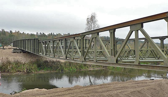 Кубинка, Возведение армейского автодорожного моста