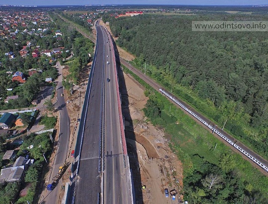 Строительство путепровода через ж/д в Перхушково, Перхушково 27.07.2015