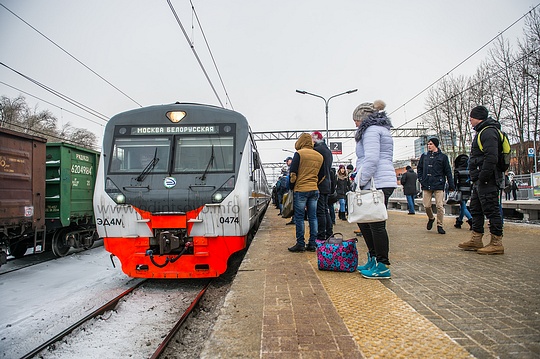 Ж/Д платформу на станции Одинцово открыли после реконструкции, путь №2,3