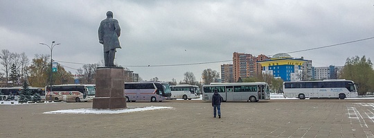 Центральная площадь Одинцово превратилась отстойник междугородних автобусов.
