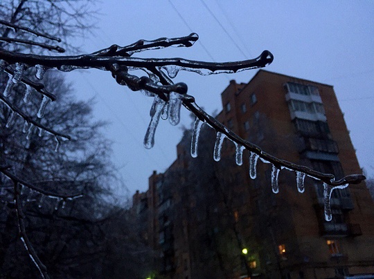 Ледяной дождь накрыл Одинцово