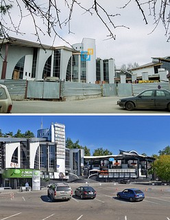 2002г. Строительство ТЦ в Жуковке, Рублево-Успенское шоссе, магазин «Азбука Вкуса», ресторан «Ла Маре», ресторан «Царская охота», магазин «Жукоffка плаза»