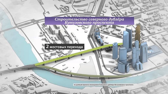 Развязка с «Москва Сити», Проект строительства северного дублера Кутузовского проспекта