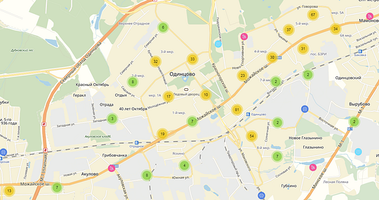 Интерактивная карта торговых объектов, Декабрь