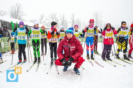 Никита Крюков перед стартом забега подростков на лыжероллерной трассе имени Ларисы Лазутиной, Одинцово, 49-я Манжосовская лыжная гонка