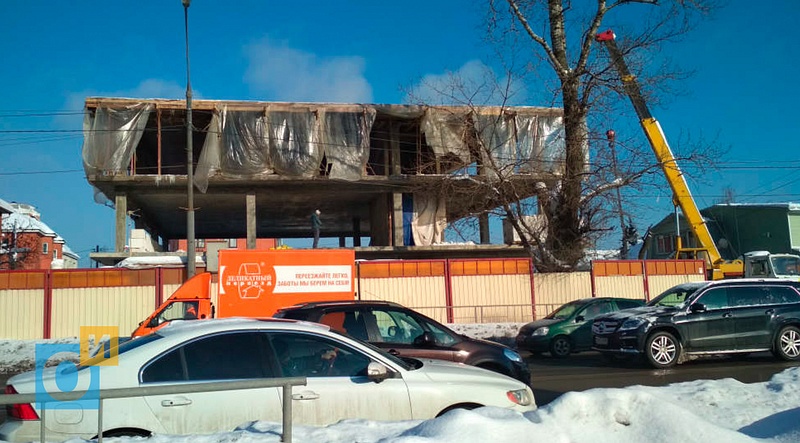 Незаконное строительство в Одинцово на улице Колхозная, 164, Незаконное строительство в Одинцово на улице Колхозная, 164