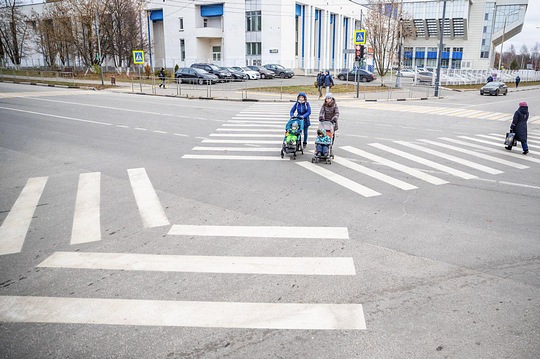 Диагональные пешеходные переходы на перекрёстке в Одинцово, Первые диагональные пешеходные переходы появились в Одинцово