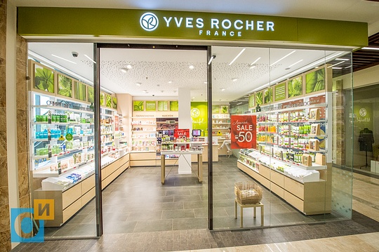 Магазин парфюмерии и косметики «Yves Rocher», 2 этаж, ТЦ «Кристалл» открылся в Одинцово