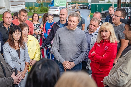 Андрей Иванов встретился с жителями микрорайона Восточный в Звенигороде, Июль