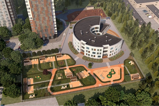Круглый 3-этажный детский сад на 170 мест планируют построить в Одинцово, В Одинцово построят круглый детский сад