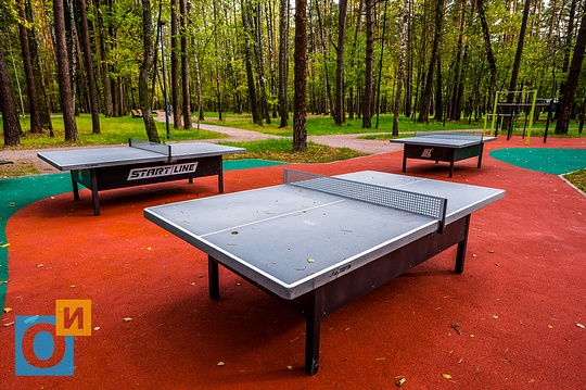 Парк «Раздолье»: столы для маленького тенниса, Парк «Раздолье» осень 2019