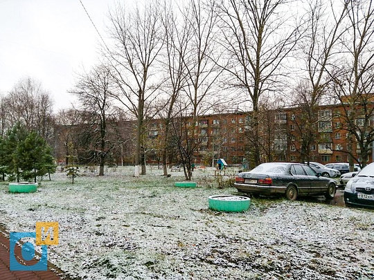В Одинцово выпал снег (Можайское шоссе, 19), Зима пришла в Подмосковье
