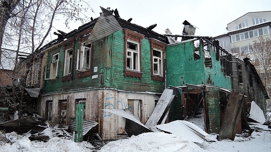 Дом на улице Ленина, 36, В Звенигороде сгорело историческое здание