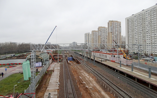 Строительные работы на станции МЦД-1 «Славянский бульвар», ноябрь 2019 года, Станцию «Славянский бульвар» откроют в первой половине 2020 года