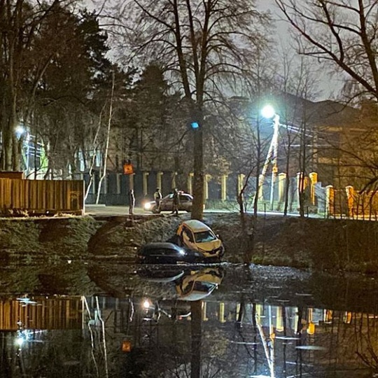 ДТП у пруда в Немчиновке, ДТП с каршеринговым автомобилем в Немчиновке