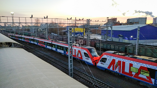 «Иволга» с увеличенным количеством вагонов на станции «Одинцово», На МЦД-1 «Одинцово-Лобня» запустили 11-вагонные поезда «Иволга»