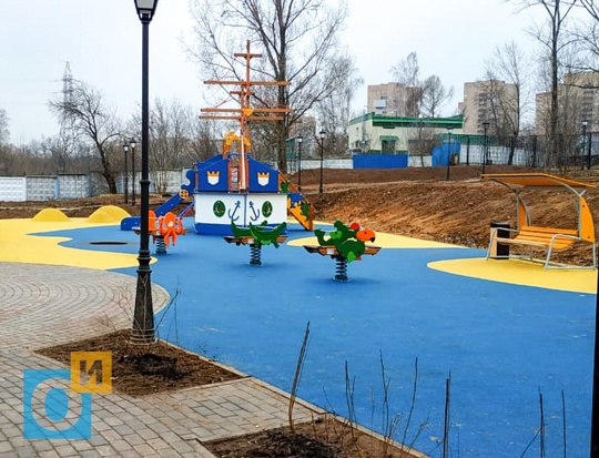 Детская площадка в парке «Героев 1812 года» в Голицыно, Завершён второй этап благоустройства парка героев Отечественной войны 1812 года в Голицыно
