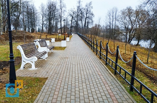 Набережная в парке Героев Отечественной войны 1812 года в Голицыно, Завершён второй этап благоустройства парка героев Отечественной войны 1812 года в Голицыно