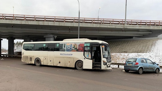 ДТП с автобусом на А-107 в Одинцовском округе, Январь