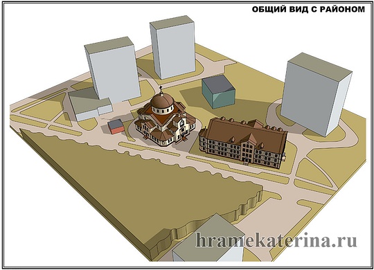Расположение храмового комплекса на местности, Проект храмового комплекса в 8-м микрорайоне Одинцово