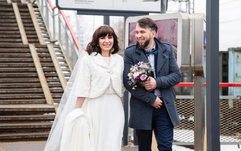 Молодожёны на станции «Одинцово», Машинисты поженились в поезде МЦД-1 «Одинцово-Лобня»