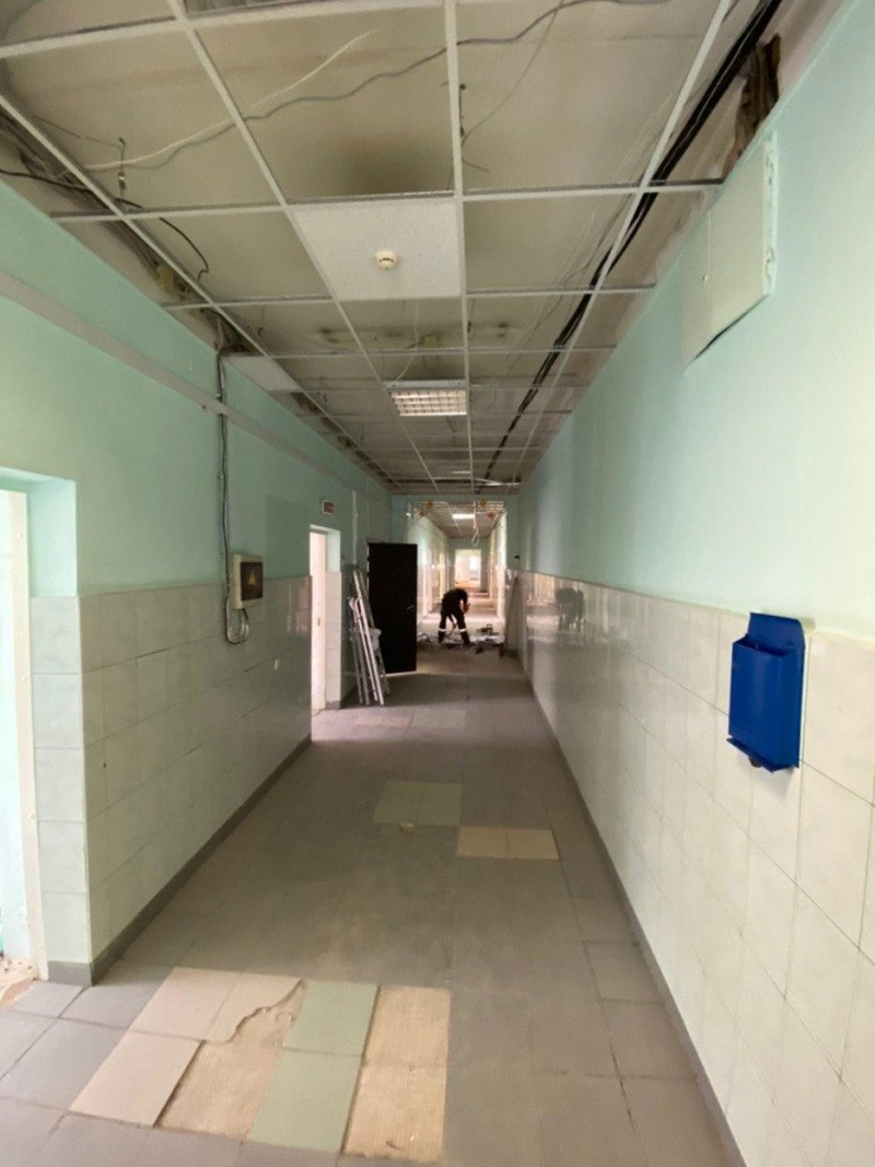 Работы в терапевтическом корпусе больницы Одинцово, Ещё два инфекционных стационара появятся в Одинцовском округе