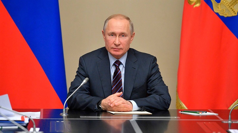 Президент России Владимир ПУТИН выступил с новым обращением к гражданам, Апрель, Коронавирус, Путин