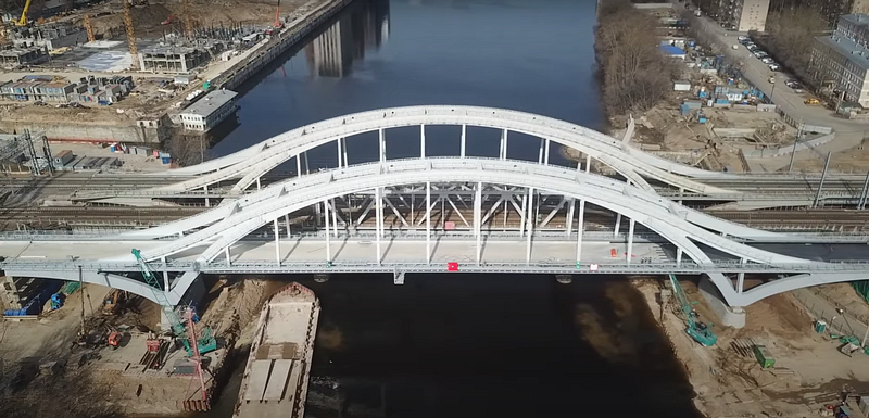 Строительство моста через Москву-реку для МЦД-1 «Одинцово-Лобня», Апрель, Московские центральные диаметры, МЦД