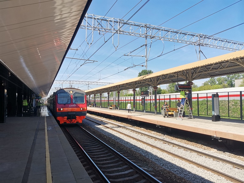 Электричка на станции «Сетунь», Мини-вокзал «Сетунь» открыли на МЦД-1 «Одинцово-Лобня»