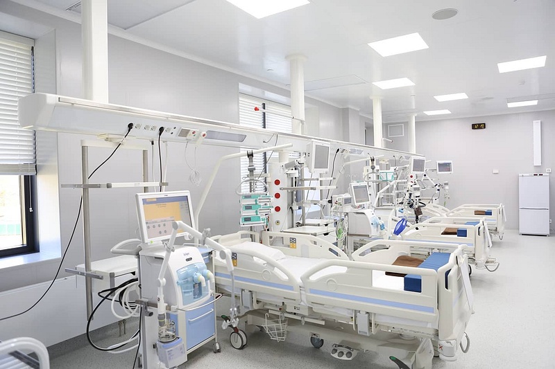 Одна из палат в новом корпусе, Хирургический корпус госпиталя «Лапино» открыли в Одинцовском округе